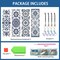 4PCS Blue & White Porcelain Diamond Art Bookmarks – DIY Crystal Water Diamond Bookmarks with Pendant, Perfect Gift for Reading Enthusiasts, Office, School, and Birthday DIY Crafts